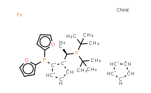 CAS No. 849924-41-0, (R)-1-[(S)-2-[Di(2-furyl)phosphino]ferrocenyl]ethyldi-tertbutylphosphine