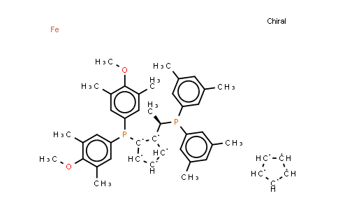 CAS No. 849924-45-4, (R)-1-((SP)-2-[Bis(4-methoxy-3,5-dimethylphenyl)phosphino]ferrocenyl)-ethyldi(3,5-xylyl)phosphine
