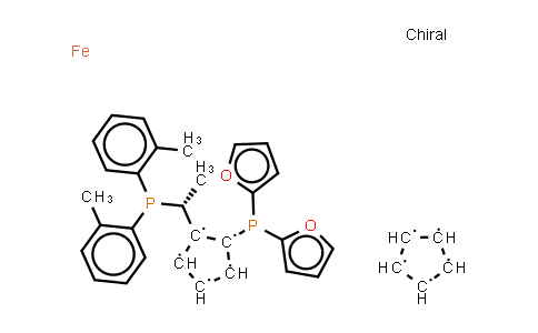 CAS No. 849924-73-8, (R)-1-[(S)-2-[Di(2-furyl)phosphino]ferrocenyl]ethyldi-otolylphosphine