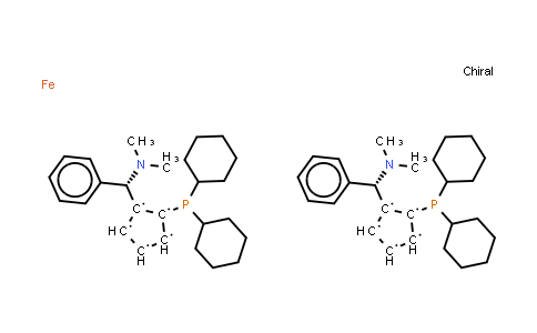 CAS No. 849924-78-3, (RP,R′P)-1,1′-Bis(dicyclohexylphosphino)-2,2′-bis[(S)-α-(dimethylamino)benzyl]ferrocene