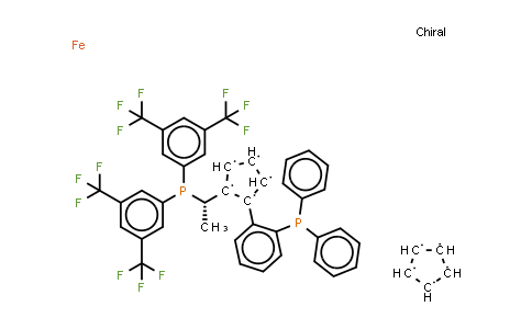 CAS No. 849925-17-3, (S)-1-[(S)-1-[Bis[3,5-bis(trifluoromethyl)phenyl]phosphino]ethyl]-2-[2-(diphenylphosphino)phenyl]ferrocene