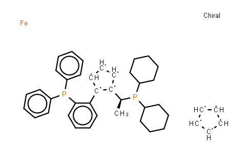 CAS No. 849925-19-5, (S)-1-[(S)-1-(Dicyclohexylphosphino)ethyl]-2-[2-(diphenylphosphino)phenyl]ferrocene