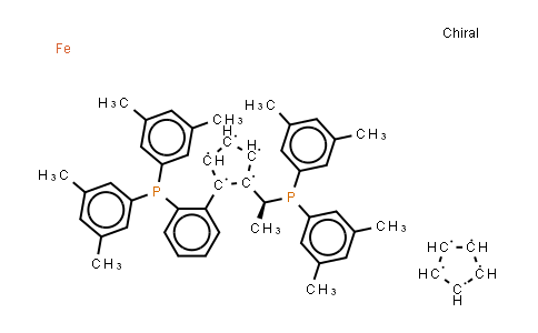CAS No. 849925-24-2, (S)-1-[(S)-1-[Di(3,5-xylyl)phosphino]ethyl]-2-[2-[di(3,5-xylyl) phosphino]phenyl]ferrocene
