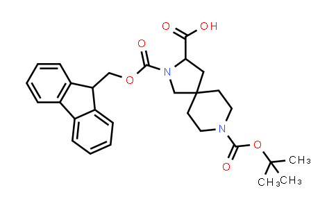 CAS No. 849928-23-0, 2-(((9H-Fluoren-9-yl)methoxy)carbonyl)-8-(tert-butoxycarbonyl)-2,8-diazaspiro[4.5]decane-3-carboxylic acid