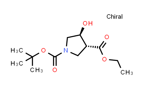 CAS No. 849935-83-7, 1-tert-Butyl 3-ethyl trans-4-hydroxypyrrolidine-1,3-dicarboxylate
