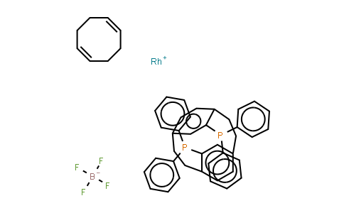 CAS No. 849950-56-7, (R)-(-)-4,12-Bis(diphenylphosphino)[2.2]paracyclophane(1,5-cyclooctadiene)rhodium(I) tetrafluoroborate