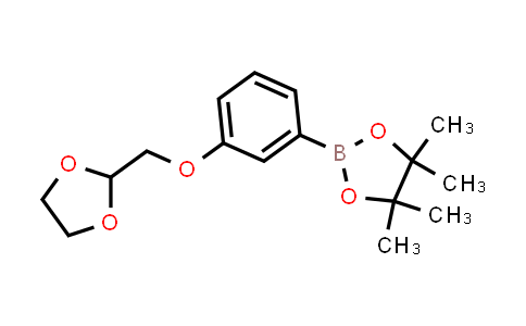 CAS No. 850411-08-4, 2-(3-((1,3-Dioxolan-2-yl)methoxy)phenyl)-4,4,5,5-tetramethyl-1,3,2-dioxaborolane
