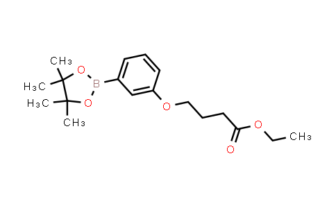 850411-09-5 | Ethyl 4-(3-(4,4,5,5-tetramethyl-1,3,2-dioxaborolan-2-yl)phenoxy)butanoate