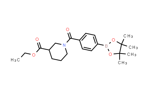 850411-14-2 | Ethyl 1-(4-(4,4,5,5-tetramethyl-1,3,2-dioxaborolan-2-yl)benzoyl)piperidine-3-carboxylate