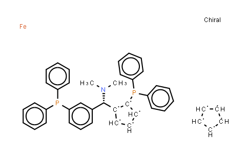 CAS No. 850444-36-9, (S)-(-)-[(S)-2-Diphenylphosphinoferrocenyl](N,N-dimethylamino)(2-diphenylphosphinophenyl)methane