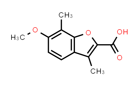 CAS No. 850554-09-5, 6-Methoxy-3,7-dimethyl-1-benzofuran-2-carboxylic acid