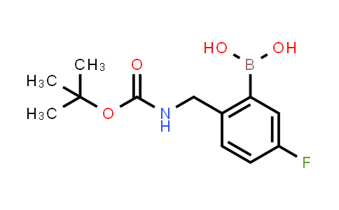 CAS No. 850568-43-3, (2-(((tert-Butoxycarbonyl)amino)methyl)-5-fluorophenyl)boronic acid