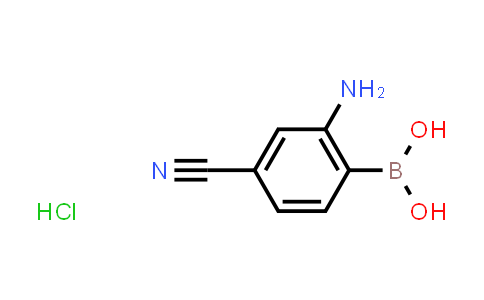 CAS No. 850568-47-7, (2-Amino-4-cyanophenyl)boronic acid hydrochloride