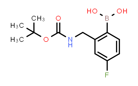 CAS No. 850568-64-8, (2-(((tert-Butoxycarbonyl)amino)methyl)-4-fluorophenyl)boronic acid