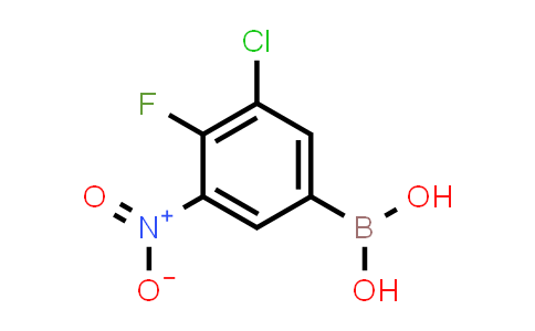CAS No. 850568-73-9, (3-Chloro-4-fluoro-5-nitrophenyl)boronic acid