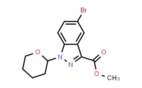 DY574579 | 850893-01-5 | Methyl 5-bromo-1-(tetrahydro-2H-pyran-2-yl)-1H-indazole-3-carboxylate