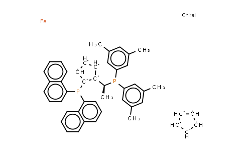 CAS No. 851308-40-2, (R)-(-)-1-[(S)-2-(Di-1-naphthylphosphino)ferrocenyl]ethyldi-3,5-xylylphosphine