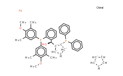 CAS No. 851308-47-9, (S)-(-)-[(S)-2-Diphenylphosphinoferrocenyl][2-bis(3,5-dimethyl-4-methoxyphenyl)phosphinophenyl]methanol