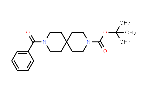 CAS No. 851322-37-7, 3,9-Diazaspiro[5.5]undecane-3-carboxylic acid, 9-benzoyl-, 1,1-dimethylethyl ester