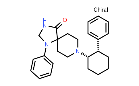 CAS No. 851337-24-1, 1,3,8-Triazaspiro[4.5]decan-4-one, 1-phenyl-8-[(1S,2S)-2-phenylcyclohexyl]-