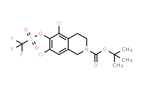 MC574685 | 851784-78-6 | tert-Butyl 5,7-dichloro-6-(((trifluoromethyl)sulfonyl)oxy)-3,4-dihydroisoquinoline-2(1H)-carboxylate