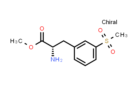 CAS No. 851785-28-9, Methyl (S)-2-amino-3-(3-(methylsulfonyl)phenyl)propanoate