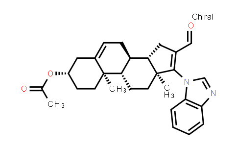 CAS No. 851895-78-8, (3S,8R,9S,10R,13S,14S)-17-(1H-benzo[d]imidazol-1-yl)-16-formyl-10,13-dimethyl-2,3,4,7,8,9,10,11,12,13,14,15-dodecahydro-1H-cyclopenta[a]phenanthren-3-yl acetate