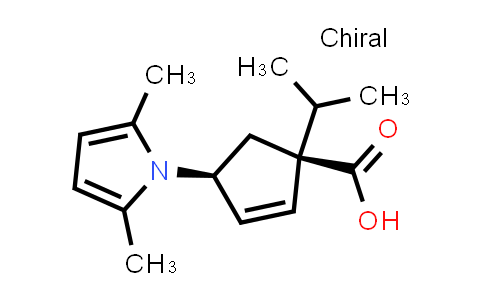 CAS No. 851916-39-7, (1S,4S)-4-(2,5-dimethyl-1H-pyrrol-1-yl)-1-isopropylcyclopent-2-enecarboxylic acid
