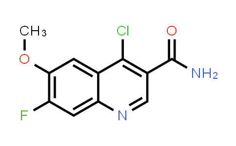 CAS No. 851973-15-4, 4-Chloro-7-fluoro-6-methoxyquinoline-3-carboxamide