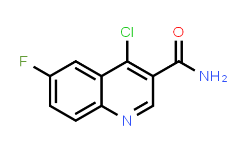 CAS No. 851973-26-7, 4-Chloro-6-fluoroquinoline-3-carboxamide
