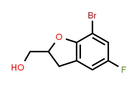 CAS No. 852111-54-7, (7-Bromo-5-fluoro-2,3-dihydro-1-benzofuran-2-yl)methanol