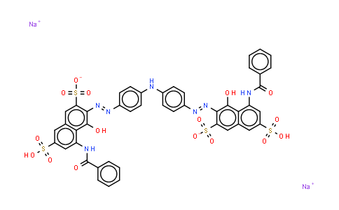 CAS No. 85223-30-9, 2,7-Naphthalenedisulfonic acid, 3,3'-[iminobis(4,1-phenyleneazo)]bis[5-(benzoylamino)-4-hydroxy- (sodium salt)
