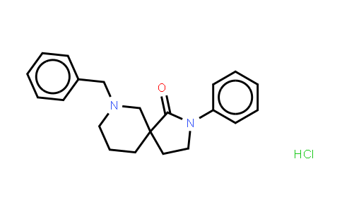 CAS No. 852339-02-7, 2,7-Diazaspiro[4.5]decan-1-one, 2-phenyl-7-(phenylmethyl)-, (Hydrochloride) (1:1)