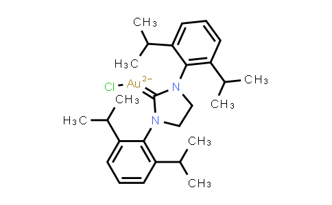 MC574774 | 852445-84-2 | Chloro{1,3-bis[2,6-di-i-propylphenyl]-4,5-dihydroimidazol-2-ylidene}gold(I)