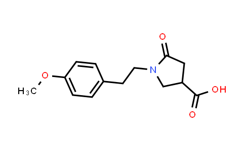 85263-81-6 | 1-[2-(4-Methoxyphenyl)ethyl]-5-oxo-3-pyrrolidinecarboxylic acid