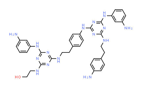 CAS No. 852672-83-4, Ethanol, 2-[[4-[(3-aminophenyl)amino]-6-[[2-[4-[[4-[(3-aminophenyl)amino]-6-[[2-(4-aminophenyl)ethyl]amino]-1,3,5-triazin-2-yl]amino]phenyl]ethyl]amino]-1,3,5-triazin-2-yl]amino]-