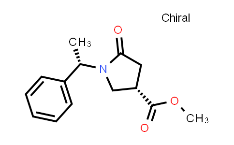 CAS No. 852857-11-5, Methyl (S)-5-oxo-1-((S)-1-phenylethyl)pyrrolidine-3-carboxylate