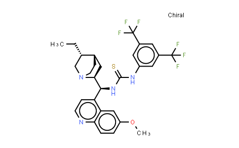 MC574801 | 852913-19-0 | N-[3,5-Bis(trifluoromethyl)phenyl]-N'-[(8α,9S)-10,11-dihydro-6'-methoxycinchonan-9-yl]thiourea