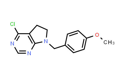 CAS No. 853680-76-9, 4-Chloro-7-(4-methoxybenzyl)-6,7-dihydro-5H-pyrrolo[2,3-d]pyrimidine
