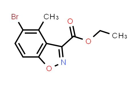 CAS No. 854015-42-2, Ethyl 5-bromo-4-methylbenzo[d]isoxazole-3-carboxylate