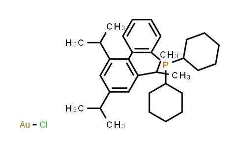 CAS No. 854045-94-6, 2-Dicyclohexylphosphino-2',4',6'-triisopropylbiphenyl gold(I) chloride
