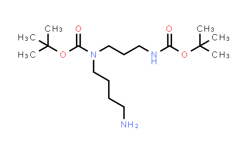 CAS No. 85503-20-4, Carbamic acid, (4-aminobutyl)[3-[[(1,1-dimethylethoxy)carbonyl]amino]propyl]-, 1,1-dimethylethyl ester