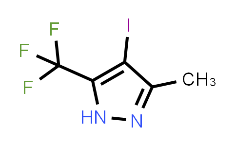 CAS No. 855343-07-6, 4-Iodo-3-methyl-5-(trifluoromethyl)-1H-pyrazole