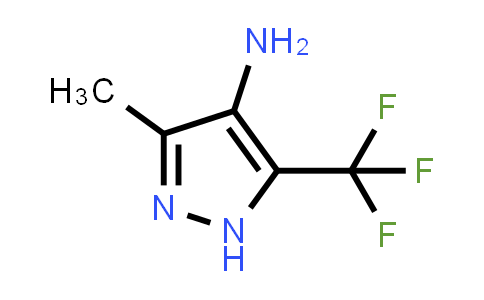 CAS No. 855343-08-7, 3-Methyl-5-(trifluoromethyl)-1H-pyrazol-4-amine