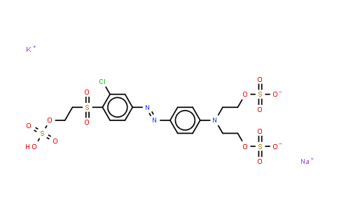 CAS No. 85567-07-3, 1H-Pyrazole-3-carboxylic acid, 4,5-dihydro-5-oxo-4-[[4-[[2-(sulfooxy)ethyl]sulfonyl]phenyl]azo]-1-(4-sulfophenyl)- (sodium salt)