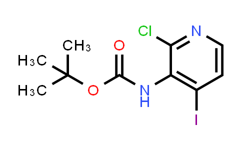 CAS No. 855784-39-3, tert-Butyl (2-chloro-4-iodopyridin-3-yl)carbamate