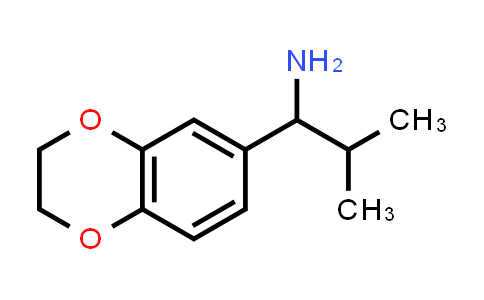 CAS No. 855991-61-6, 1-(2,3-Dihydro-1,4-benzodioxin-6-yl)-2-methyl-1-propanamine