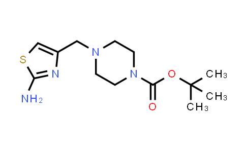 CAS No. 856418-80-9, tert-Butyl 4-[(2-amino-1,3-thiazol-4-yl)methyl]piperazine-1-carboxylate