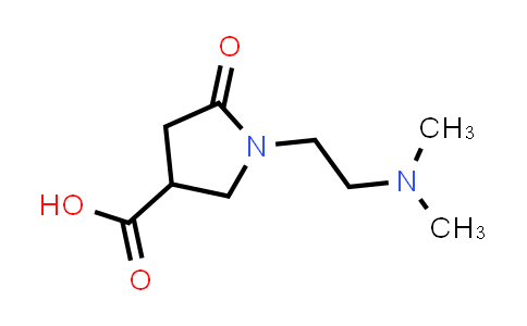 CAS No. 856437-22-4, 1-[2-(Dimethylamino)ethyl]-5-oxopyrrolidine-3-carboxylic acid