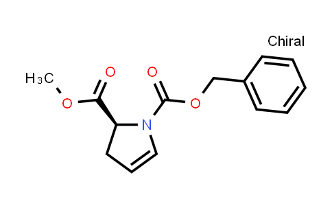 CAS No. 856781-81-2, 1-Benzyl 2-methyl (2S)-2,3-dihydro-1H-pyrrole-1,2-dicarboxylate